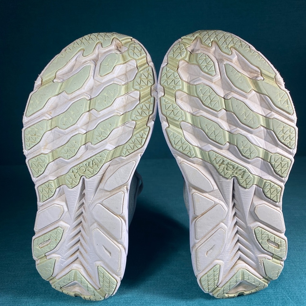 Hoka Athletic Shoes in Light Gray and Orange - Picture 7 of 8